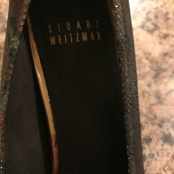 🆕Stuart Weitzman Snakeskin Pumps Size 7.5 N - Picture 4 of 6